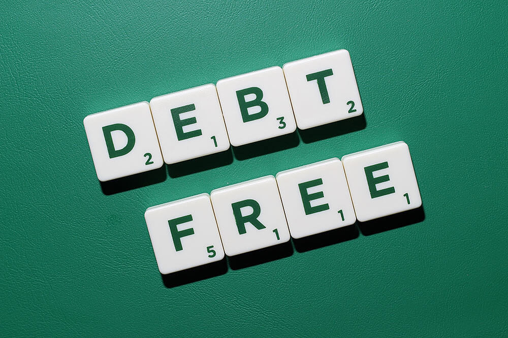 Debt free life gives a peace of mind